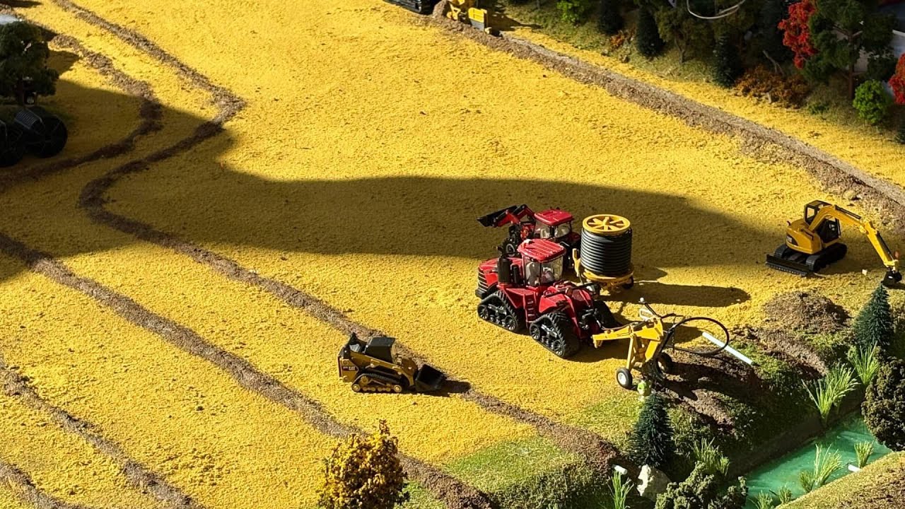 Big Tractors with Tile Plows at the 2025 Lafayette Farm Toy Show