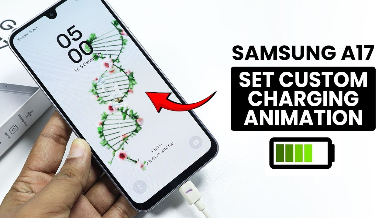 How to Set Custom Charging Animation on Samsung A17