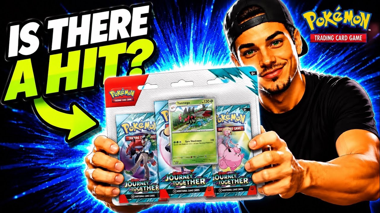 Набор Pokemon Journey Together 🔥3 блистера, новые бустеры, распакованные с промокодом Yanmega.