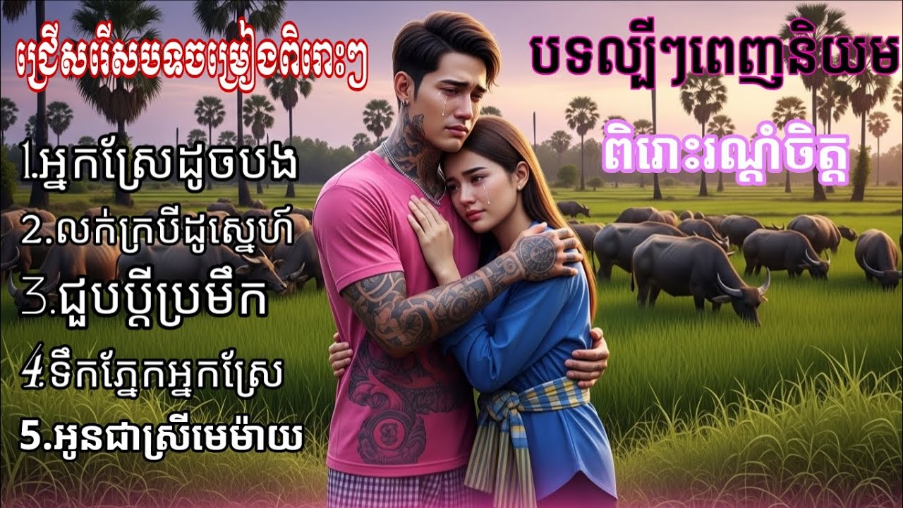 Cover Ai music 2025 | ជ្រើសរើសបទពិរោះៗពេញនិយម | បទភ្លេងថ្មី-sad songs Ai 2025