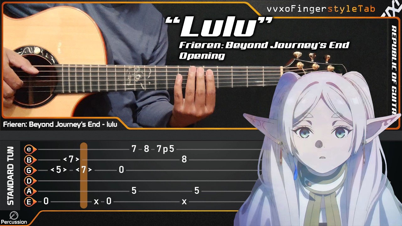 Frieren: Beyond Journeys End Season 2 Opening - lulu - Fingerstyle Guitar Cover + TAB Tutorial