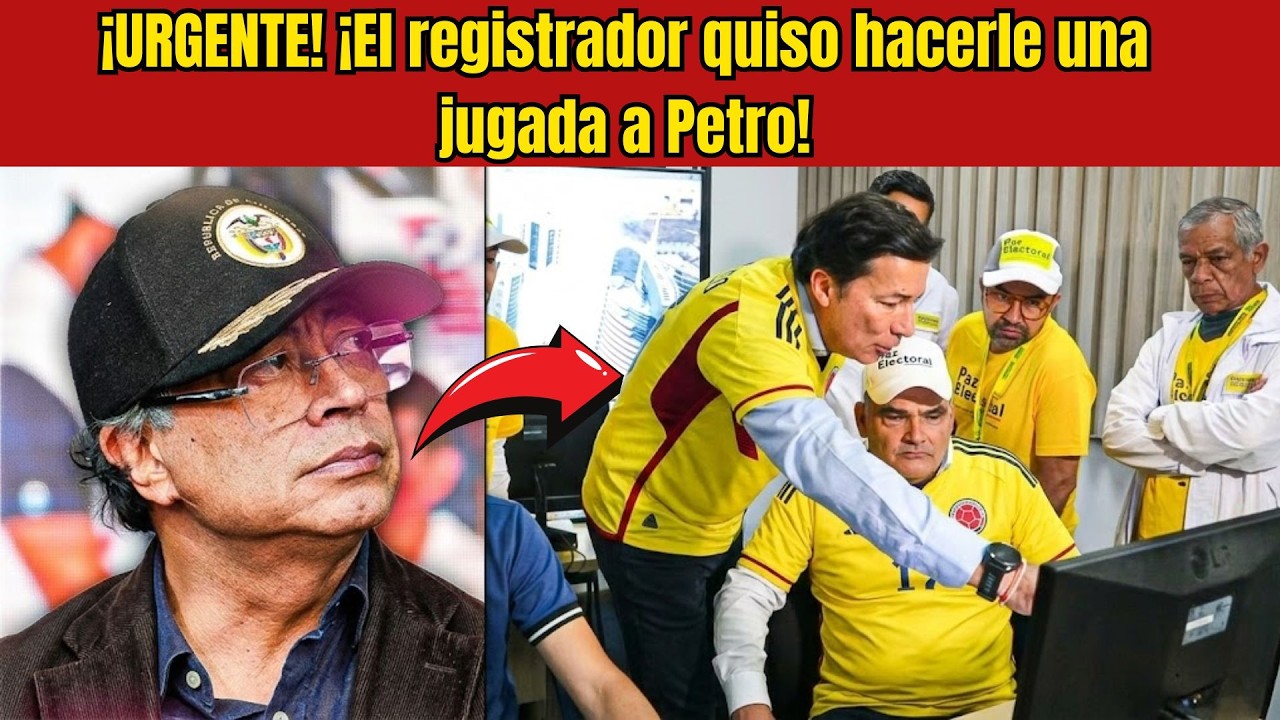 ¡GRAVE! REGISTRADOR TRAICIONA A PETRO. Viajará a EE.UU en plena Elección