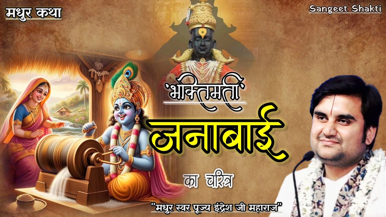 भक्तचरित्र~ श्री जनाबाई चरित्र | Janabai charitra by Indresh Upadhyay Ji #bhaktcharitra #indreshji
