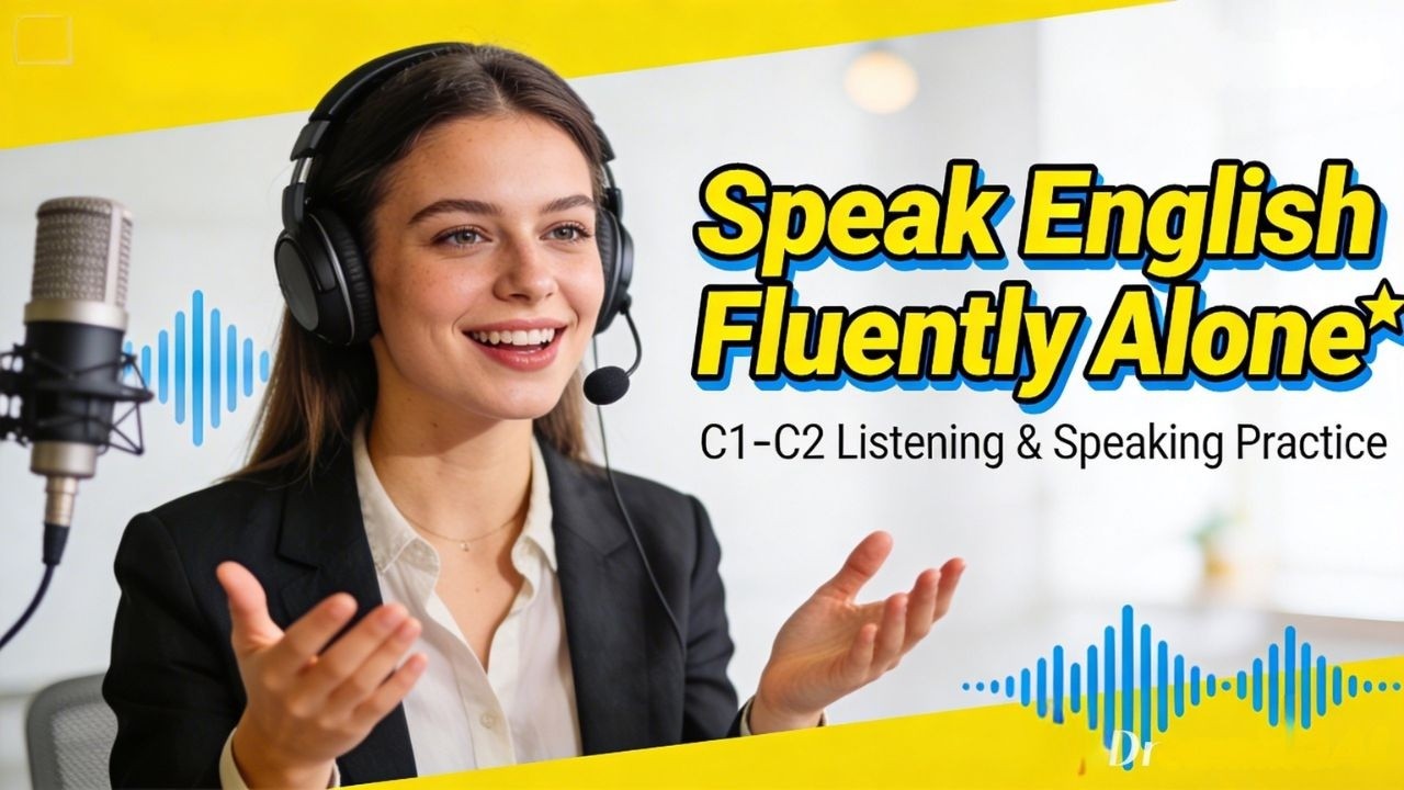Speak English Fluently Alone 🚀 | C1–C2 Listening & Speaking Practice (Advanced English Podcast)