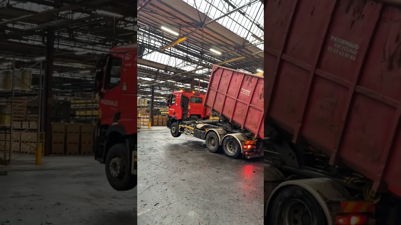 Ciężki kontener 🚛🫣 Barakb7 #truckdriver #automobile #lkw #bigrig #camion #lorry #hgv #job
