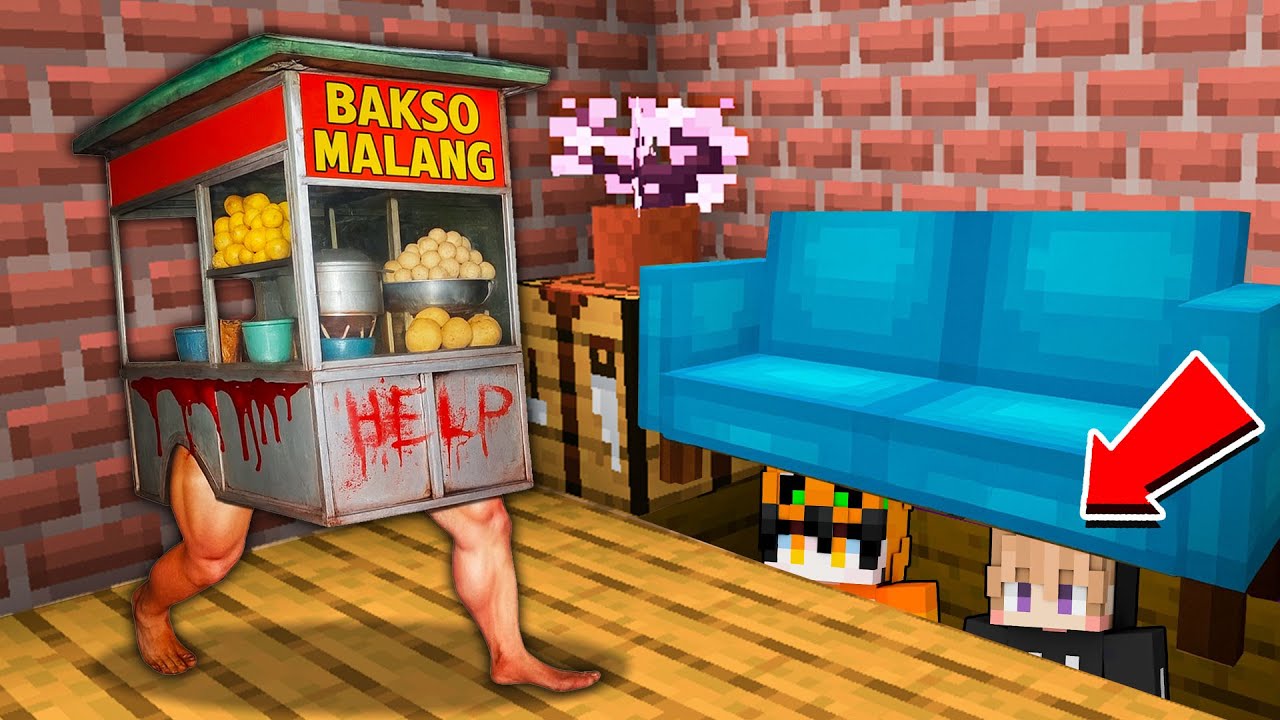 MENGERIKAN!! KITA SEMBUNYI DARI ANOMALI BAKSO MALANG SERAM DI MINECRAFT!!