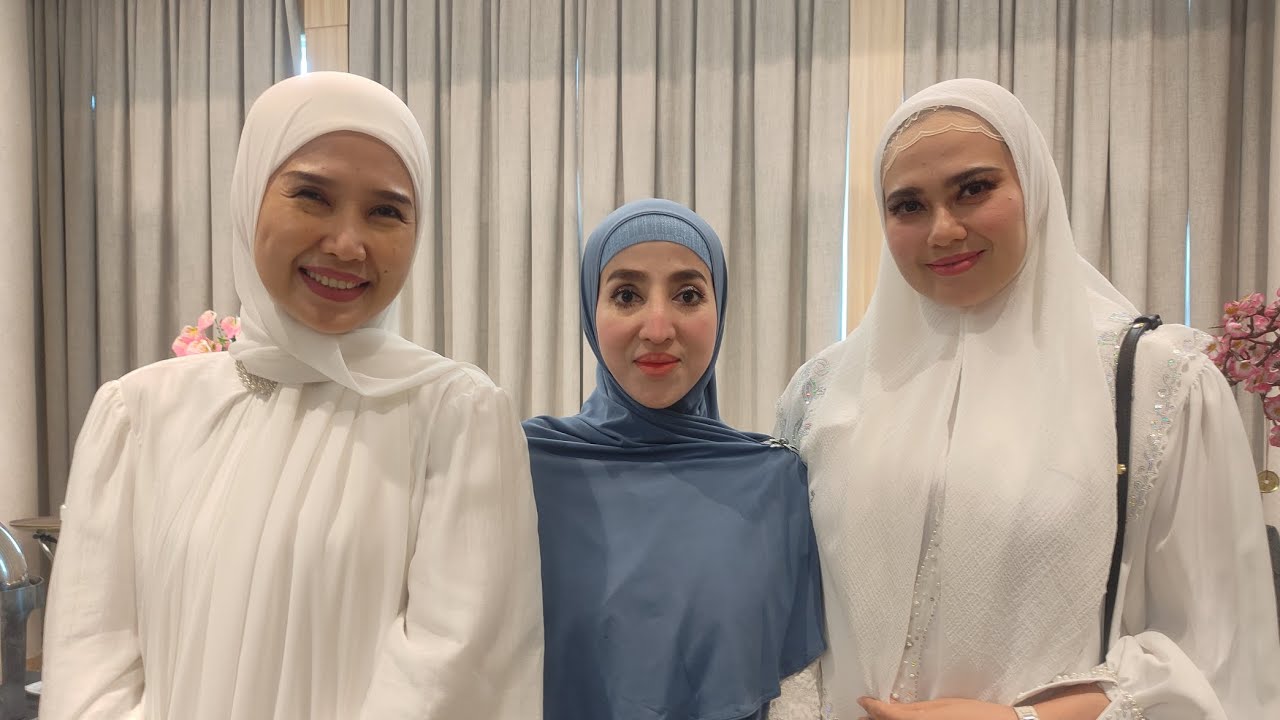 HADIRI ULANG TAHUN EDDIES ADELIA, CATHERINE WILSON GUNAKAN HIJAB & DISUPORT HJ DEBBY