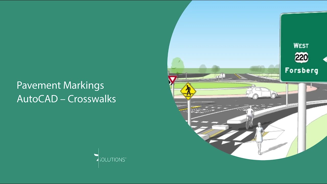 GuideSIGN Sigma & Plus - Crosswalk Pavement Markings for AutoCAD