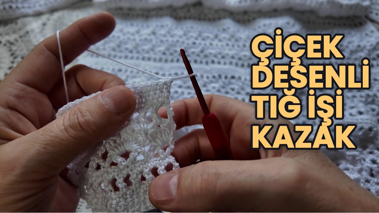 Tığ İşi Kolay Kazak Örgüsü | Adım Adım Anlatımlı Örgü Modelleri #croptsweater