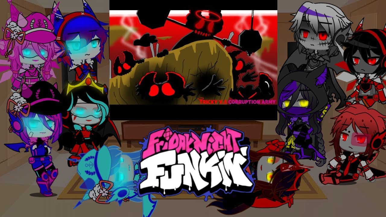 ||Gacha Club|| Transformers react to ||FNF|| TRICKY ARMY VS THE C. ARMY (part 3) @MIKICHAN_ORIGINAL