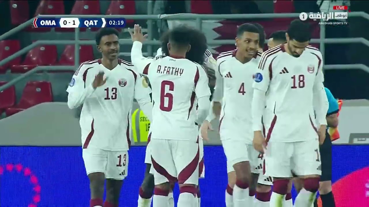مباراة عمان وقطر كاملة | خليجي 26
