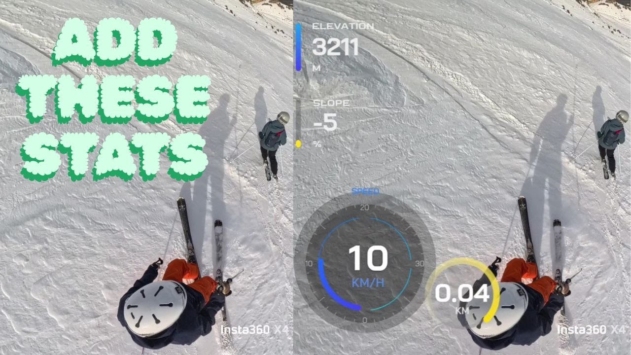 Как добавить данные статистики GPS в видео Insta360