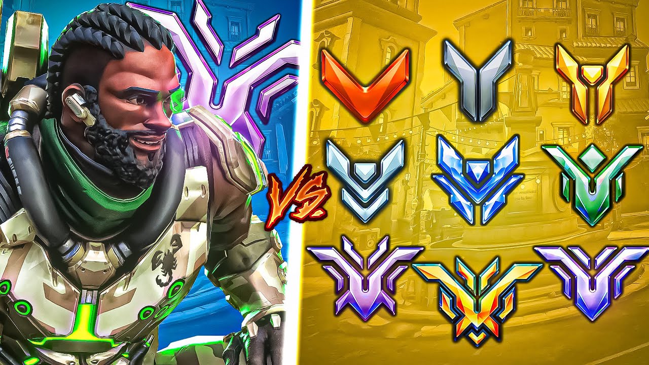 1 CHAMPION vs EVERY RANK in Overwatch 2