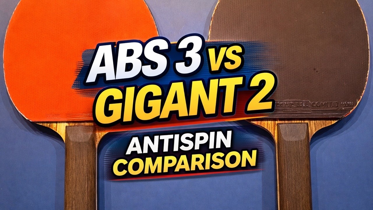 Dr Neubauer ABS 3 vs Spinlord Gigant 2 Antispin Comparison on Table Tennis Robot