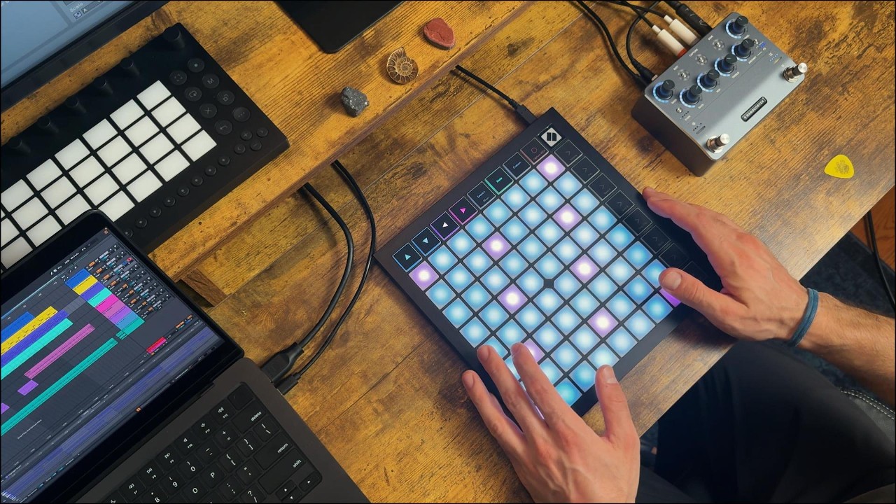 making a Lofi chill beat using Launchpad X and  Nanocortex