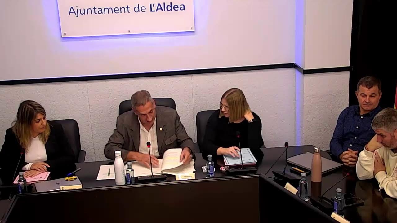 Sessió Plenaria Extraordinaria Dijous 13 de novembre de 2025
