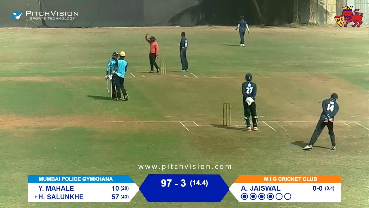 TALIM SHIELD CRCKET TOURNAMENT  2025 - 26   M I G CRICKET CLUB  vs MUMBAI POLICE GYMKHANA