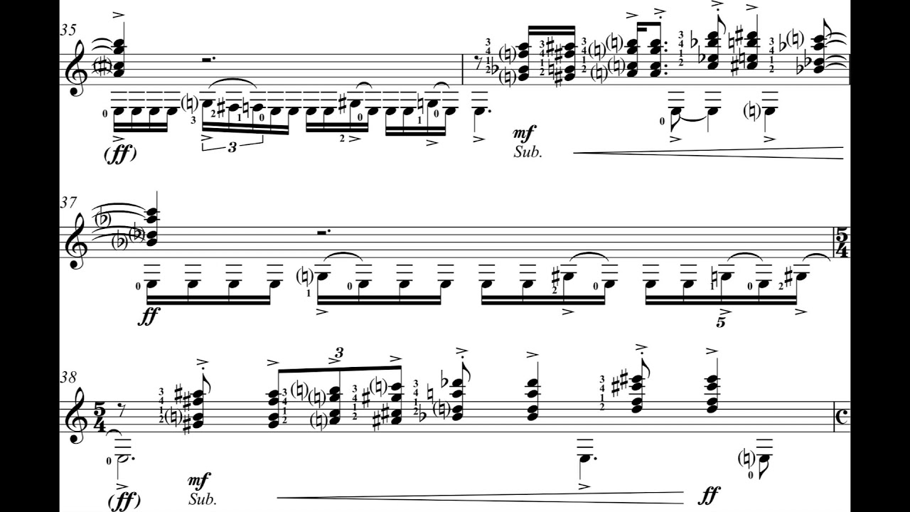 Yalil Guerra - Sofia for Guitar (2007) [Score-Video]