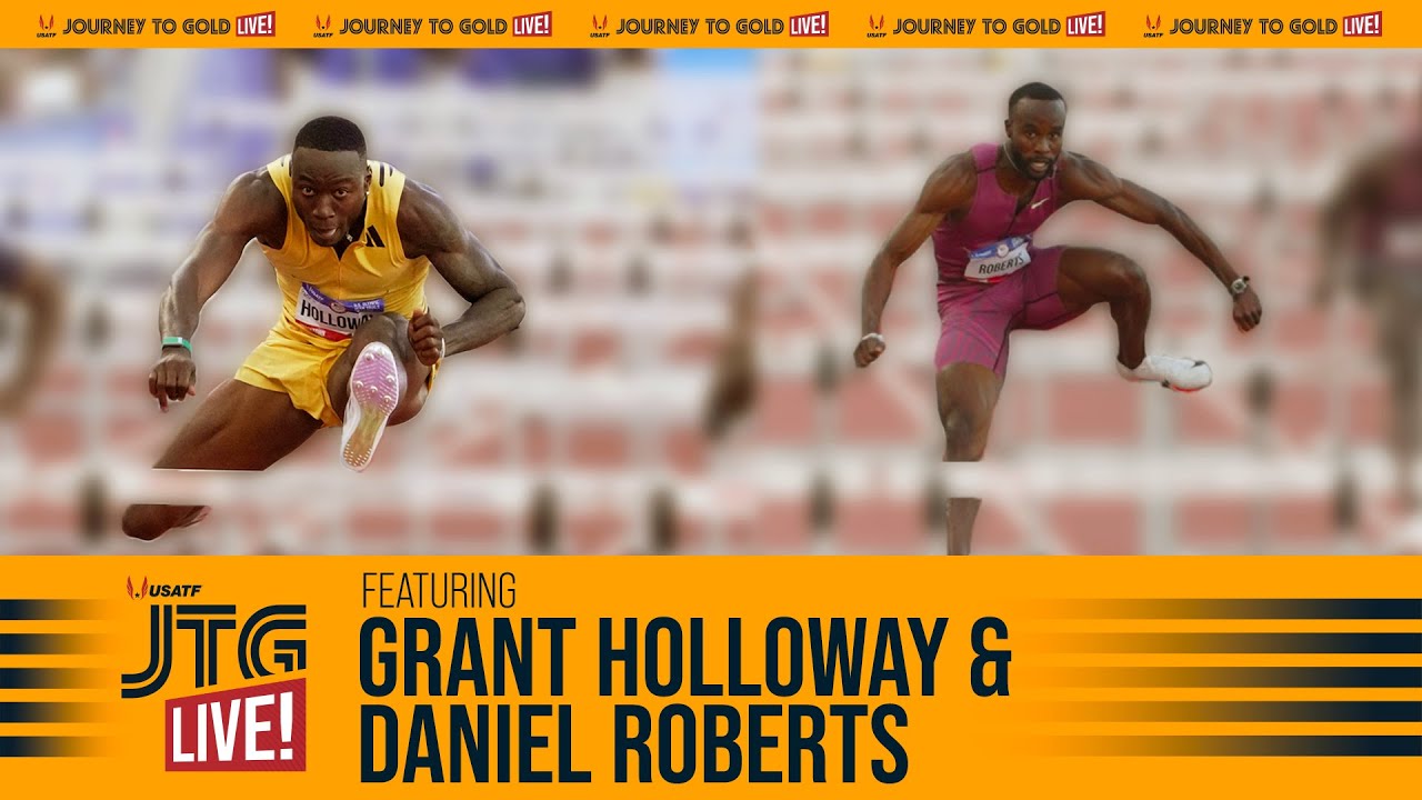 Interview with Grant Holloway & Daniel Roberts at the 2024 U.S. Olympic Team Trials — Track & Field