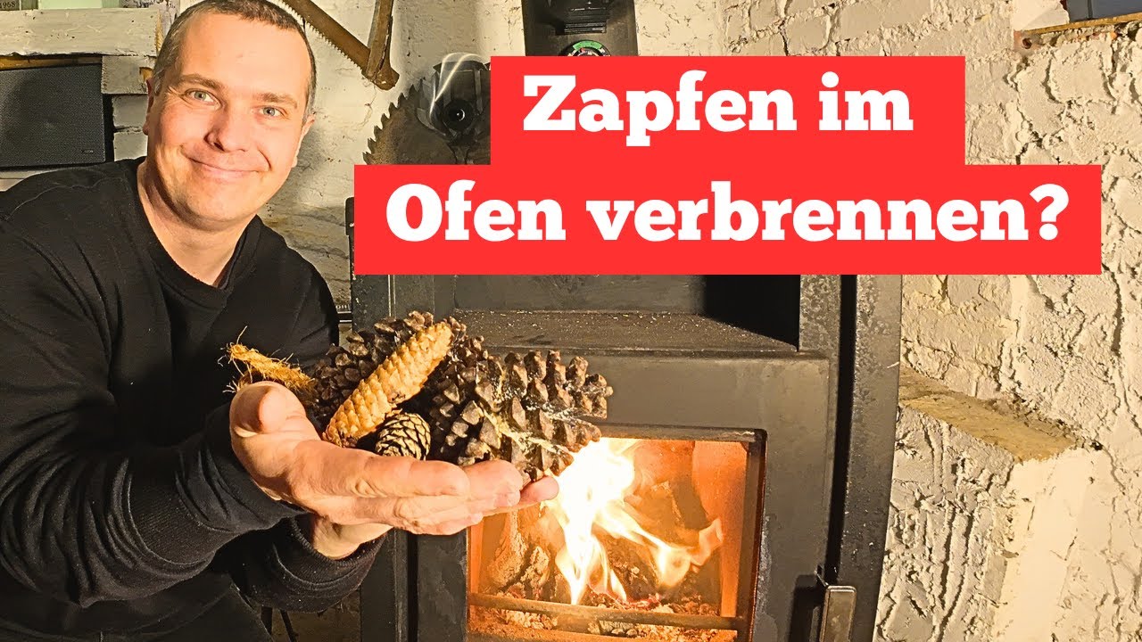 Zapfen verbrennen im Ofen?