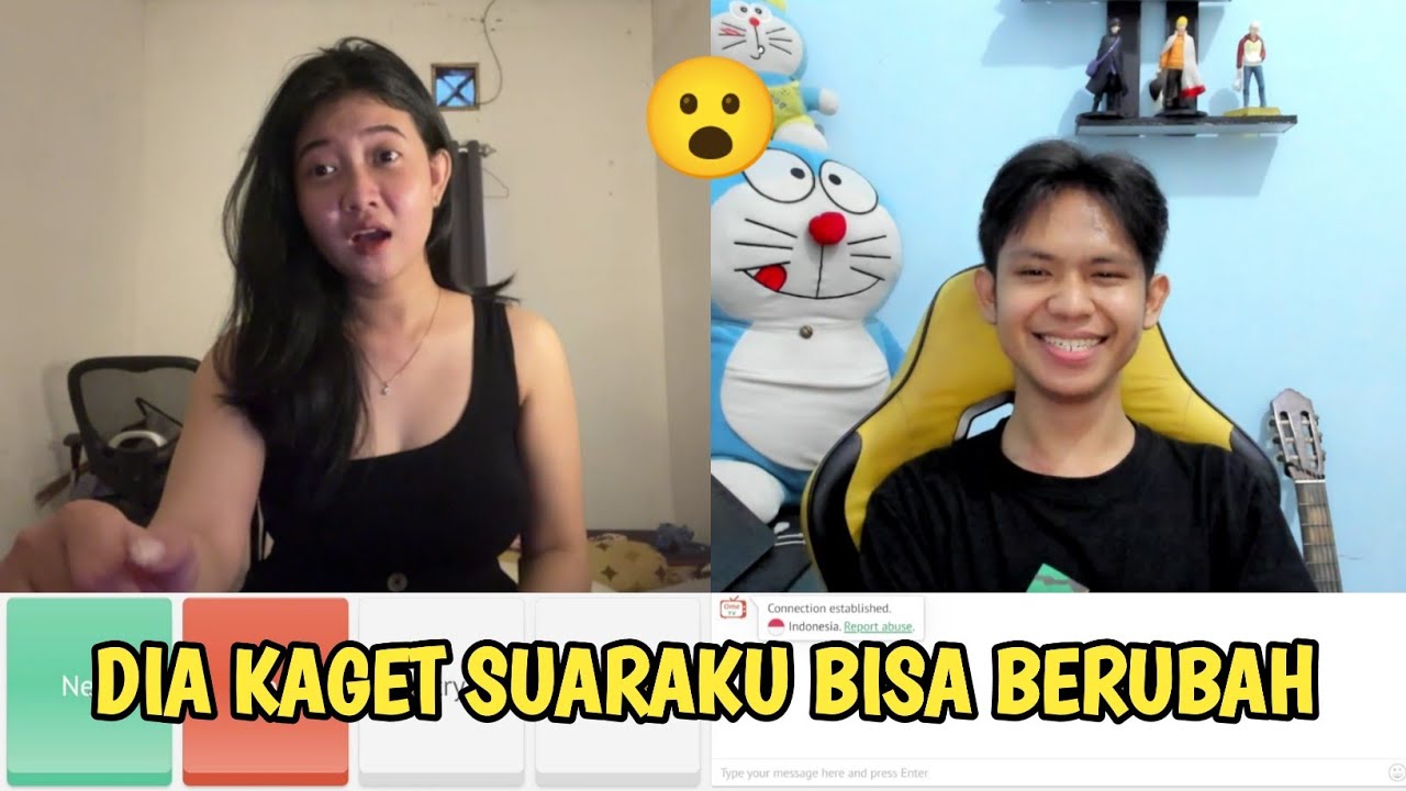 CEWEK INI KAGET SUARAKU BISA BERUBAH JADI KARTUN | OME TV INDONESIA