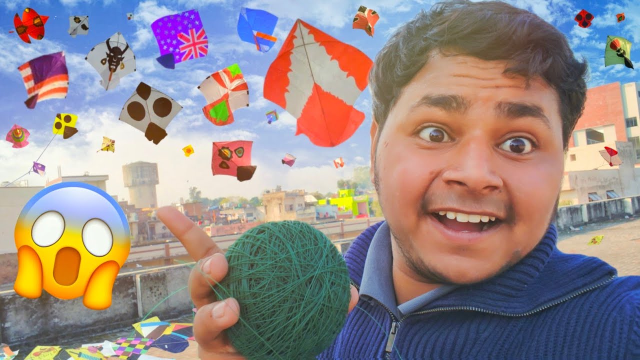 Kite Looting On Roof 😱 || Flying Big Kite | Kite Looting Collection | Pinna Manja