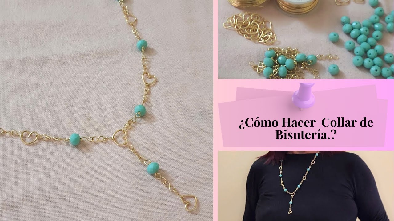 COMO HACER  COLLARES FACILES Y BONITOS📿❤️