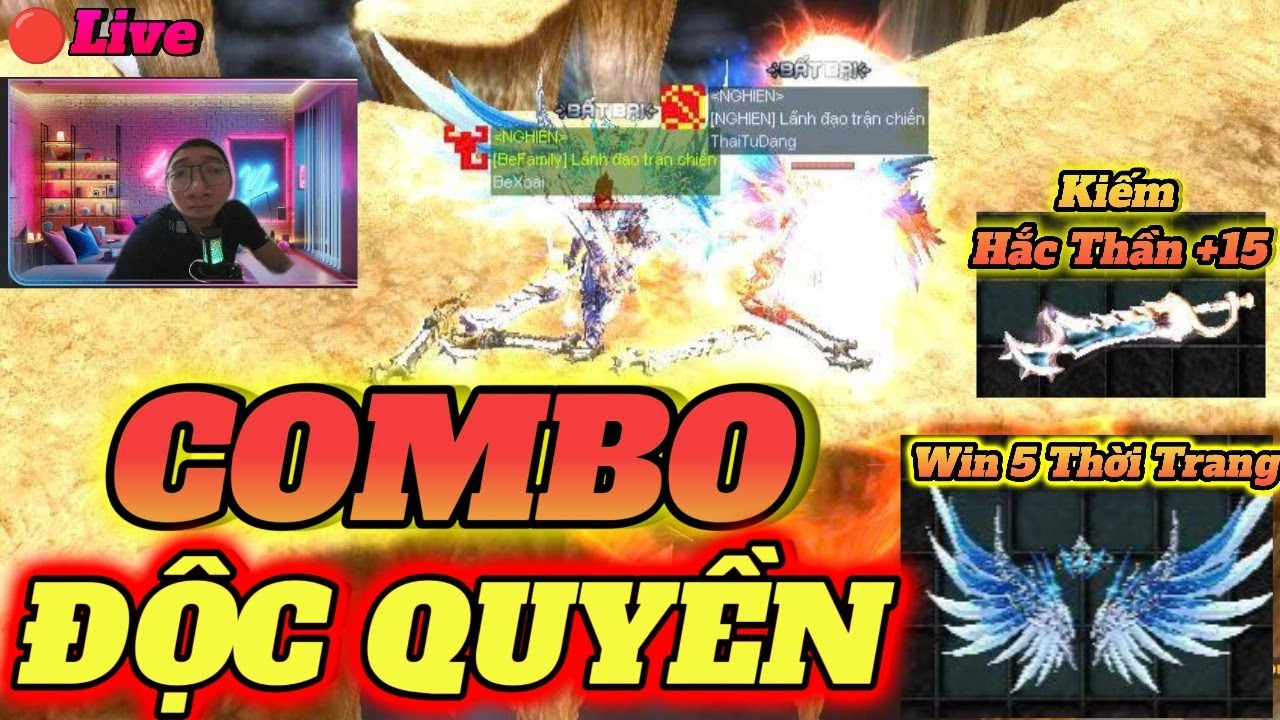 🔴MU Online: Review Combo Độc Quyền Kiếm Hắc Thần +15 & Wing 5 Cực Cháy | @MuonlineBaGa