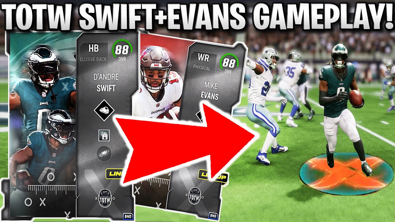 BIG PLAY AFTER BIG PLAY! TOTW D'ANDRE SWIFT AND MIKE EVANS GAMEPLAY!