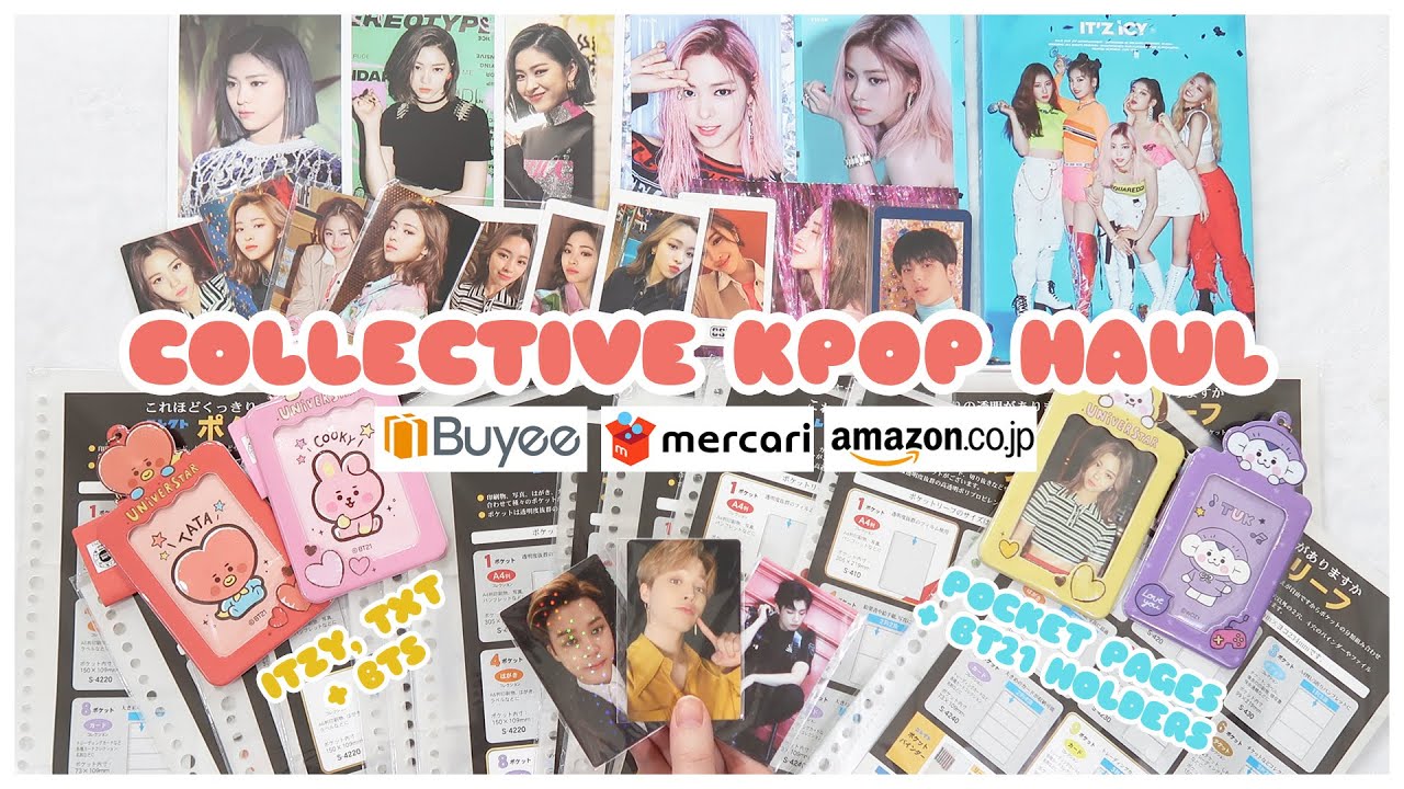 💌 Buyee Collective Kpop Haul - Mercari + Amazon Japan | BTS, ITZY, Binder Pocket Pages, BT21 Holders
