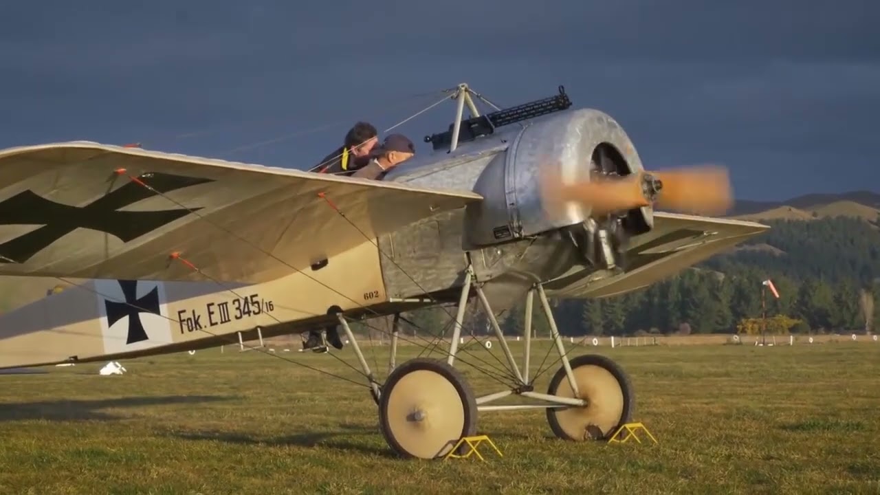 Motorlauf der Fokker E.III (Engels E.4)