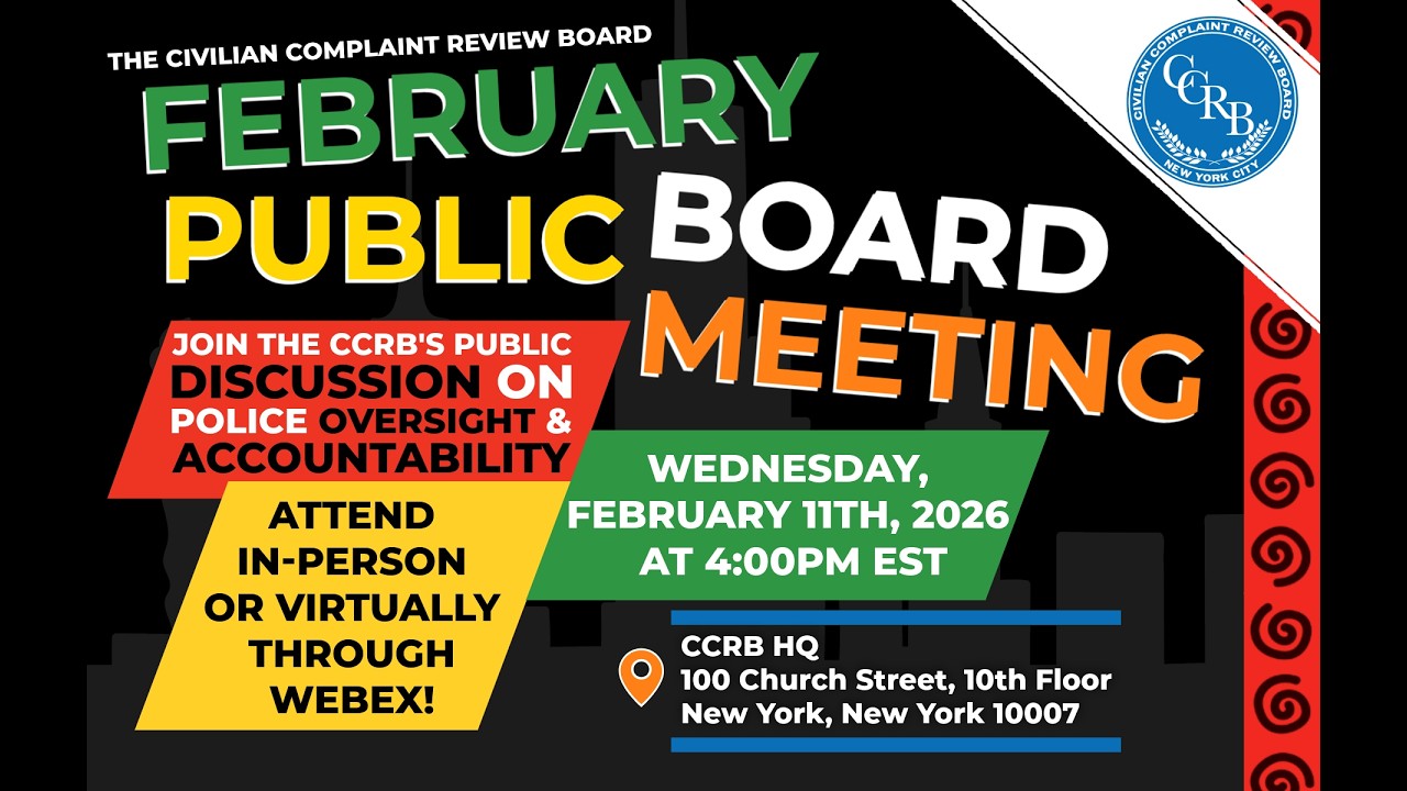 02/11/2026 CCRB February Public Board Meeting