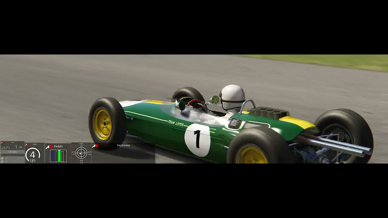 Assetto Corsa Monza 1966 Full Course Lotus Type 25 World Record 2:42.828 TV Cam
