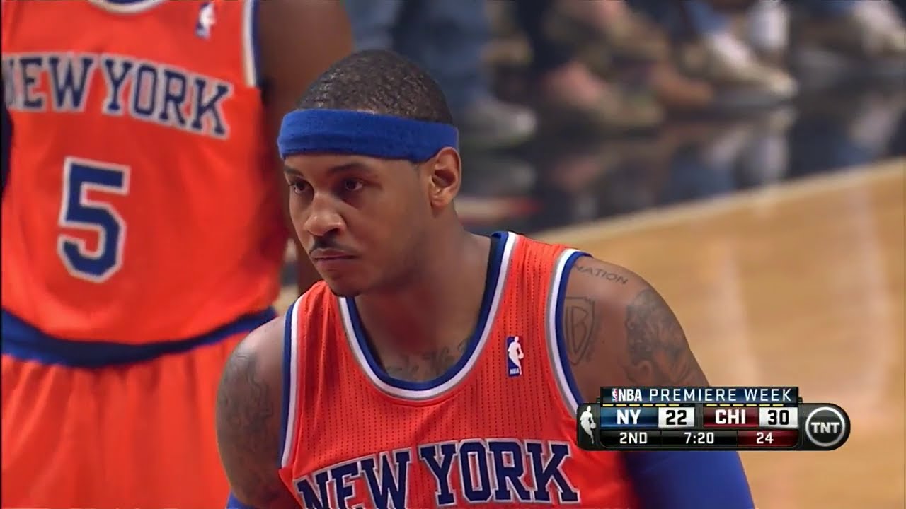 Carmelo Anthony Full Highlights at Bulls - 22 Points 6 AST 6 REB (2013.10.31)