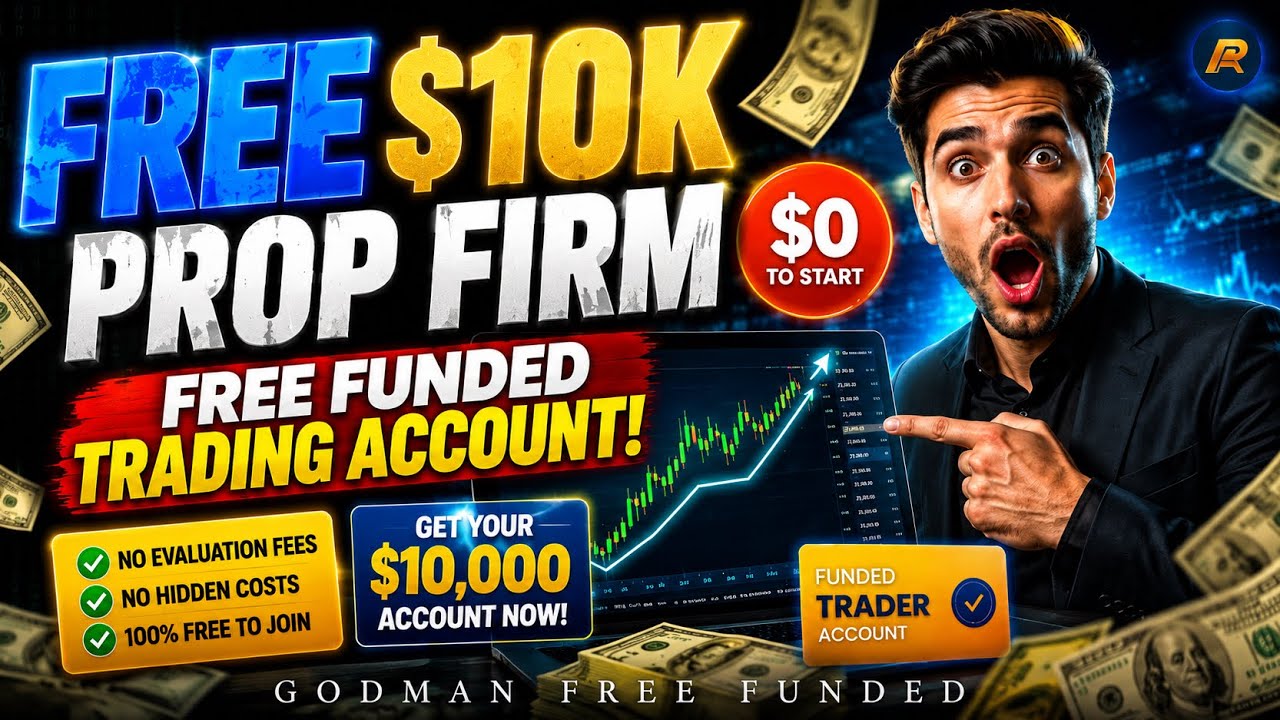 FREE $10k prop firm| Free Funded Trading Account (2026)| How to Get a FREE Funded Trading Account