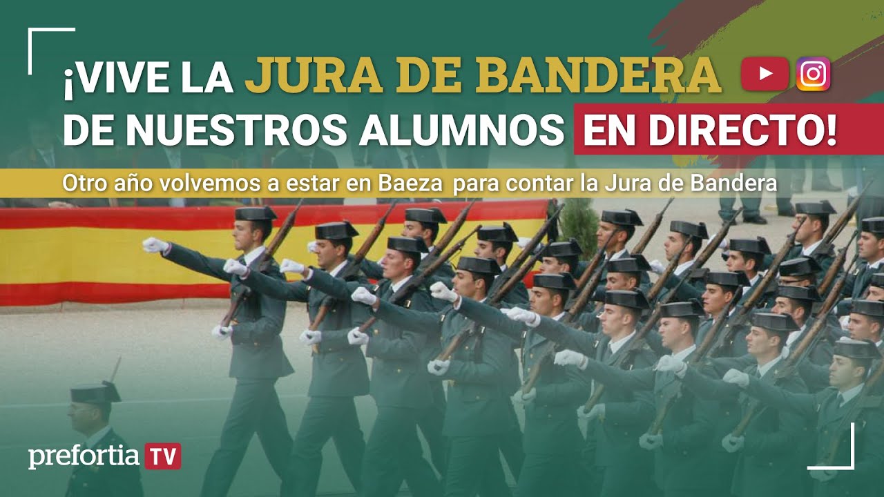 JURA DE BANDERA DE LA 128º PROMOCIÓN GUARDIA CIVIL, DESDE BAEZA