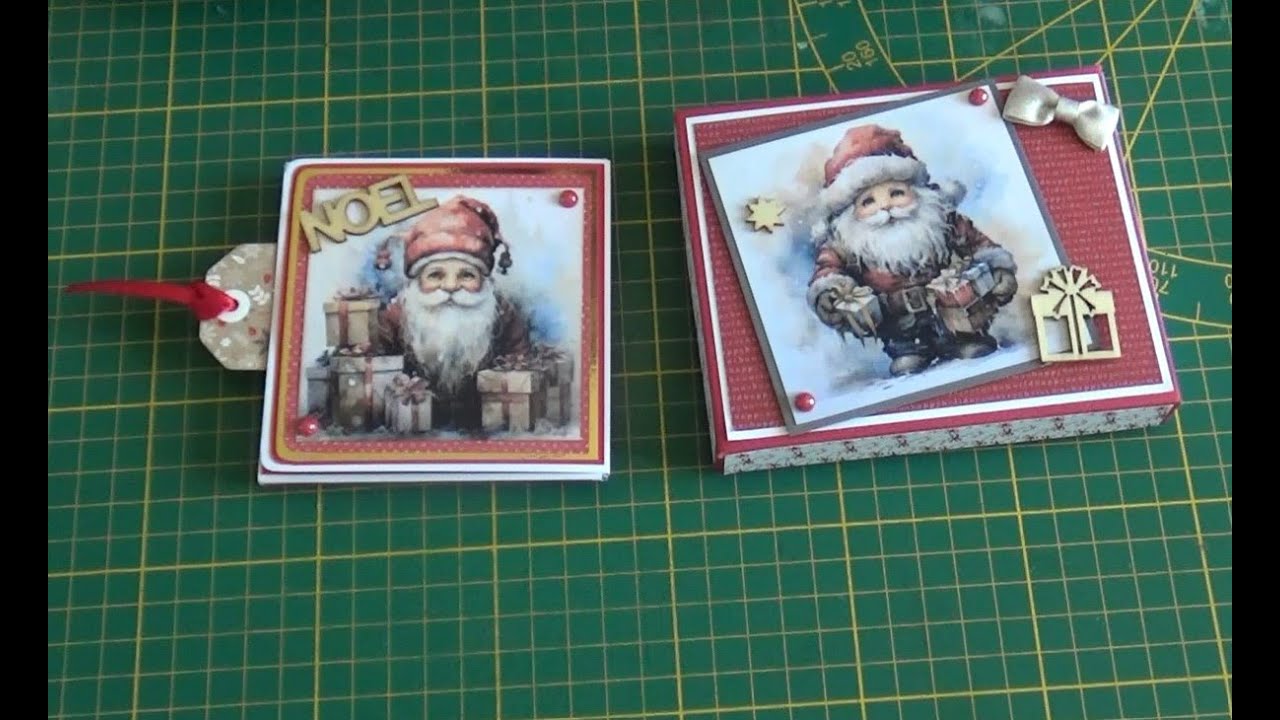 Présentation Mini album riquiqui dans sa boîte. #album #scrapbooking