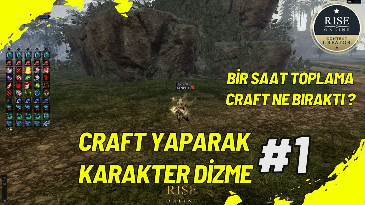 Rise Online l TOPLAMA YAPMAK İÇİN CRAFT KARAKTER SATIN ALDIK - BİR SAAT CRAFT GETİRİSİ NE OLDU ?