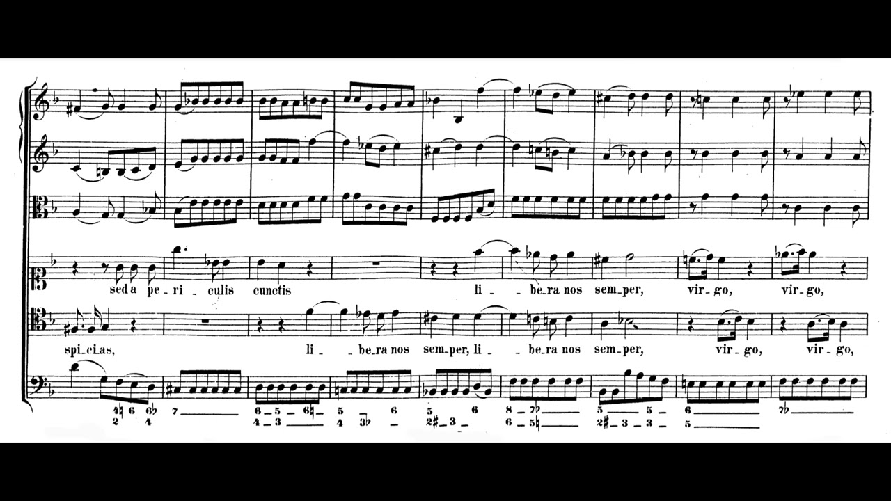 W. A. Mozart - Sub tuum praesidium, K. 198/Anh.C 3.08 (Score)