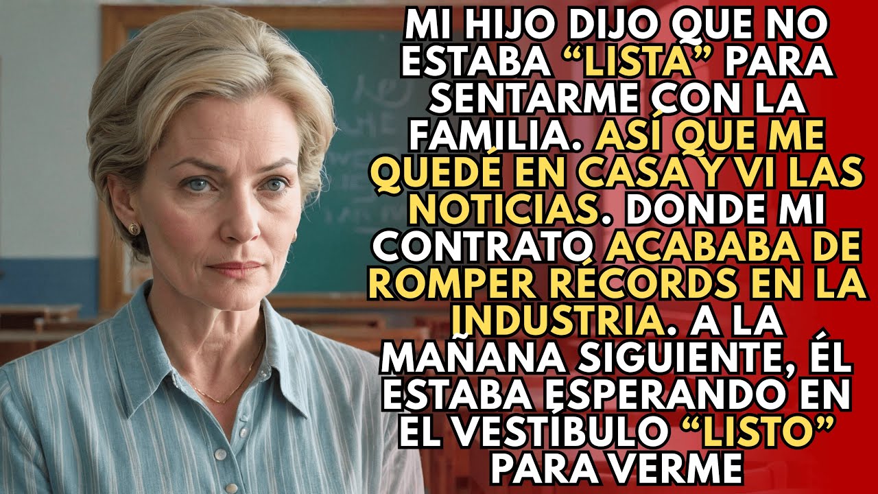 Mi hijo dijo que no estaba ‘lista’ para sentarme con la familia. Así que me quedé en casa y…