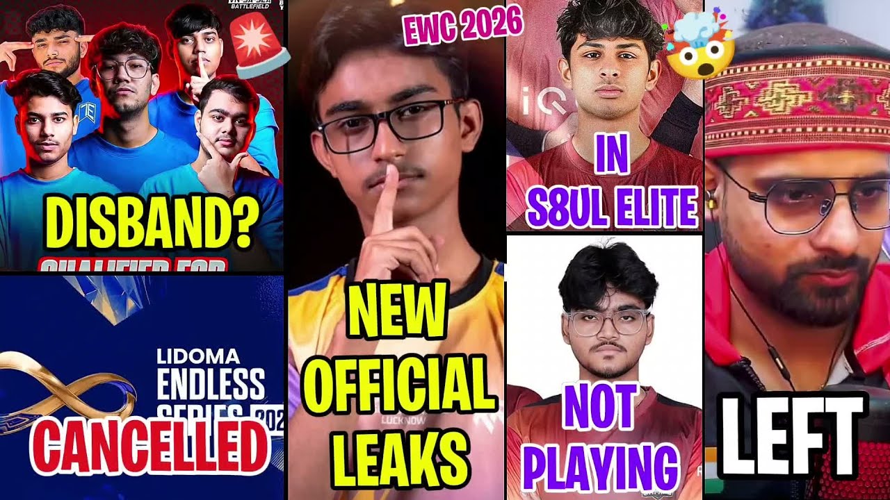 S8UL Elite Disbanded! 😱 Shoto leaving Total Gaming? Shanky FF & Lidoma Global Series Cancelled?