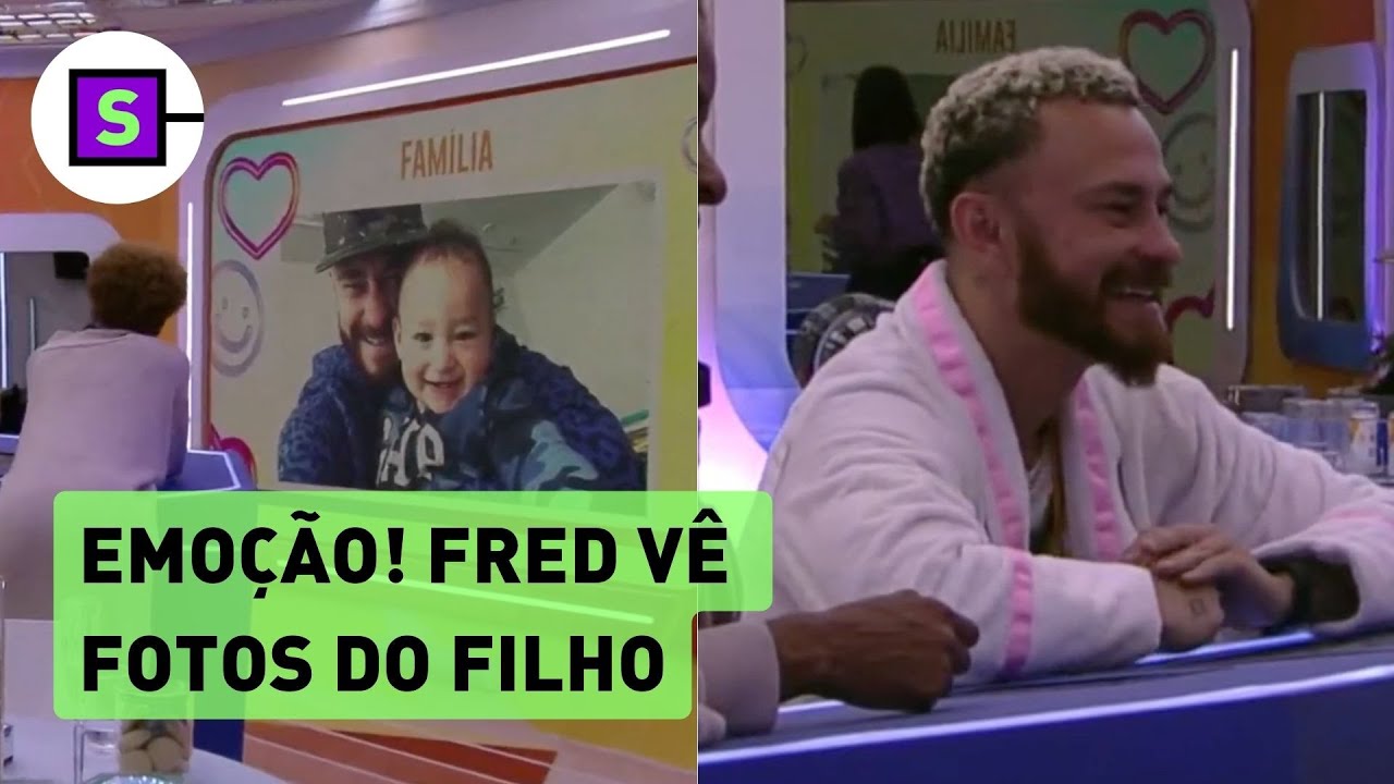 BBB 23: veja vídeo de Fred emocionado ao ver foto do filho, Cris