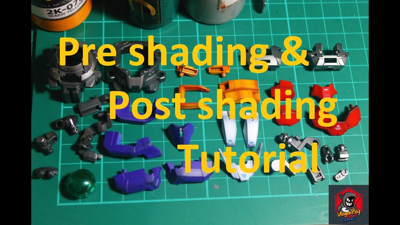 GUNPLA TUTORIAL: My Pre shading/ Post shading Technique