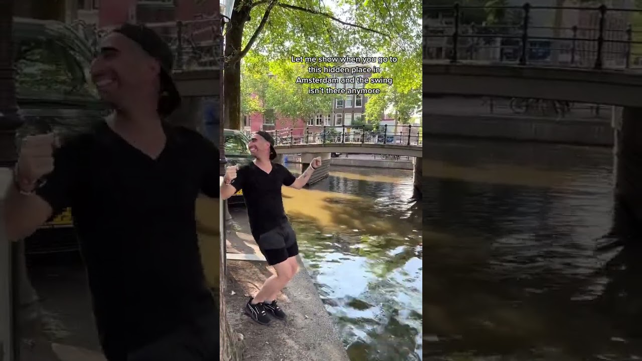 Hidden Gem Swing Amsterdam Insolite Unique Spot Netherlands Secret Place River Funny Video LOL