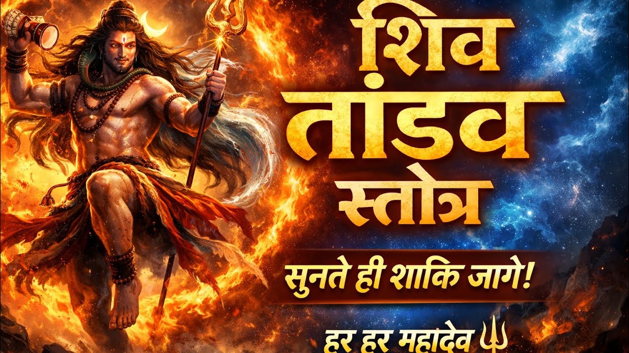 शिव तांडव स्तोत्र | सुनते ही शक्ति जागे | Powerful Shiv Tandav | हर हर महादेव 🔱