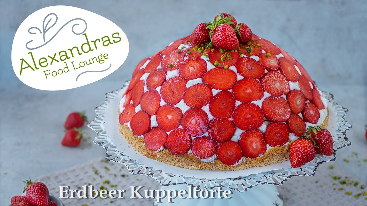 🍓Erdbeer Kuppeltorte mit Mascarpone und ohne Gelatine! 