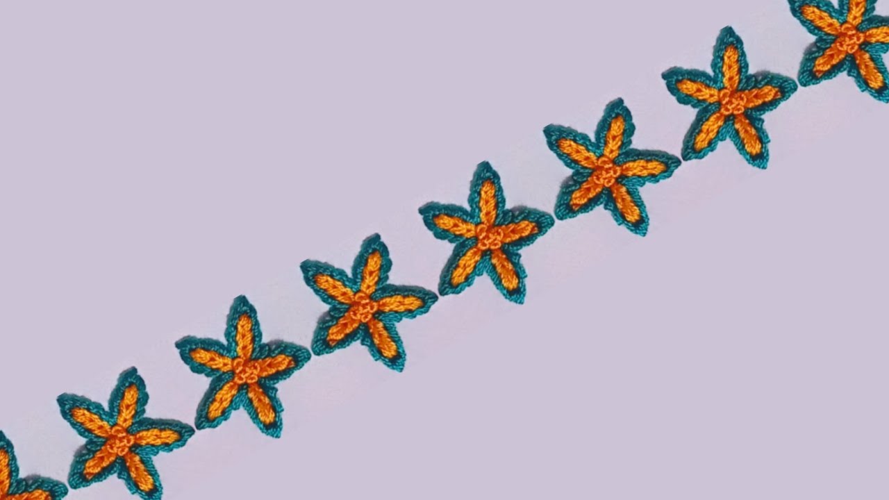 New design hand embroidery border
