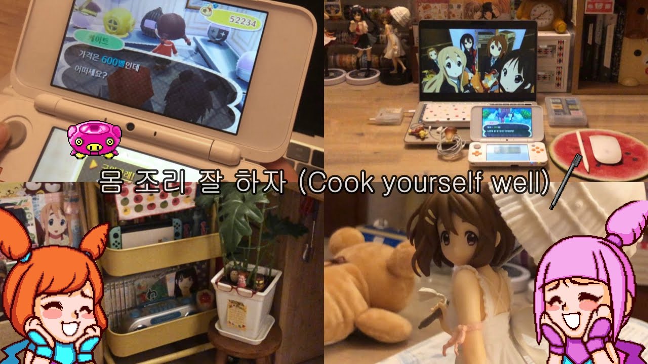 [일상] 몸 조리 잘 하자 (Cook yourself well) | 종강∙방청소∙식물 분갈이∙닌텐도