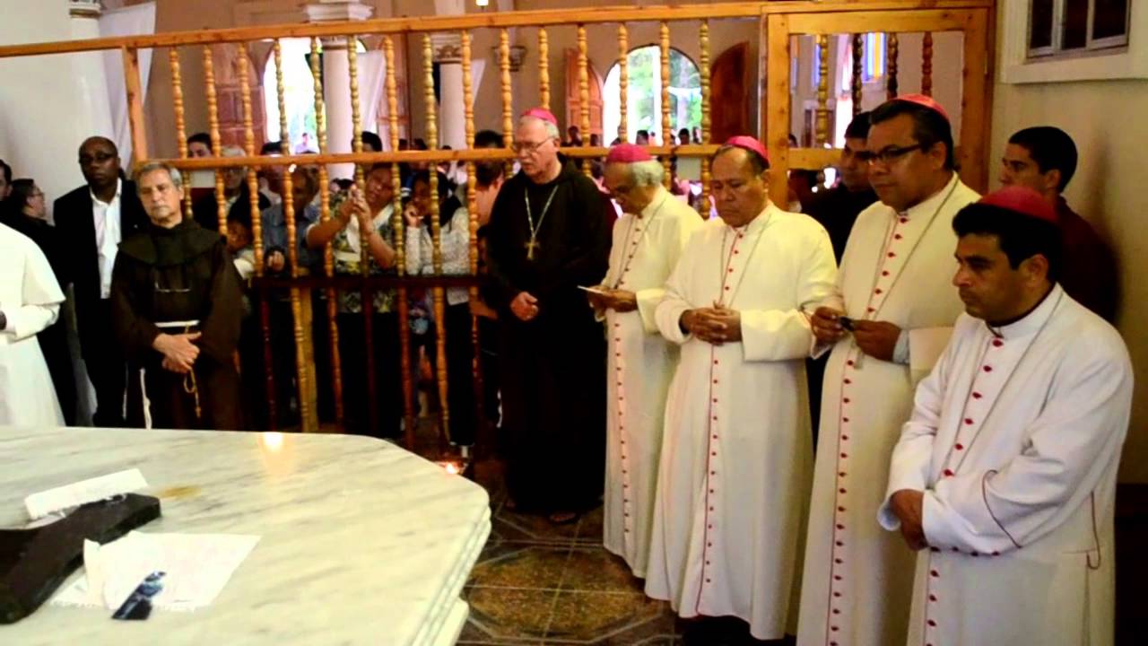 Conferencia Episcopal de Nicaragua visita a Fray Odorico de Andrea.