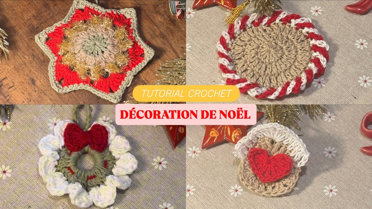 🎄TUTO décoration Noël au crochet, rapide et facile 🎄